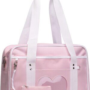 Kawaii Ita Bag Japanese School Tote Large Shoulder Anime Heart Purse